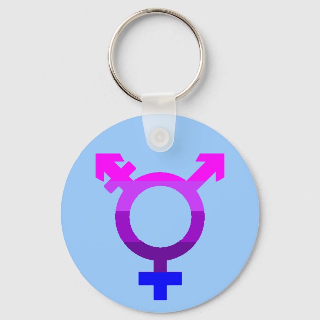 Chaveiro Símbolo da Bandeira Trans 2 (Frente)