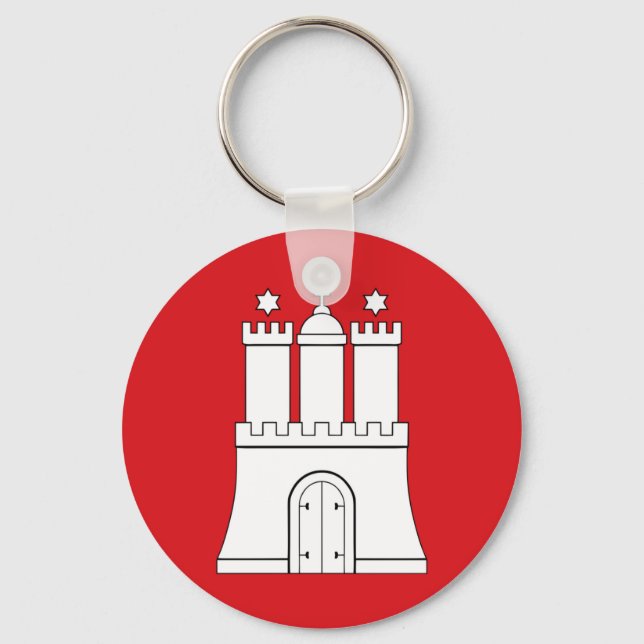 Chaveiro Símbolo da cidade de Hamburgo, Alemanha (Frente)