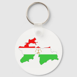Chaveiro Símbolo da forma do mapa da bandeira de país de