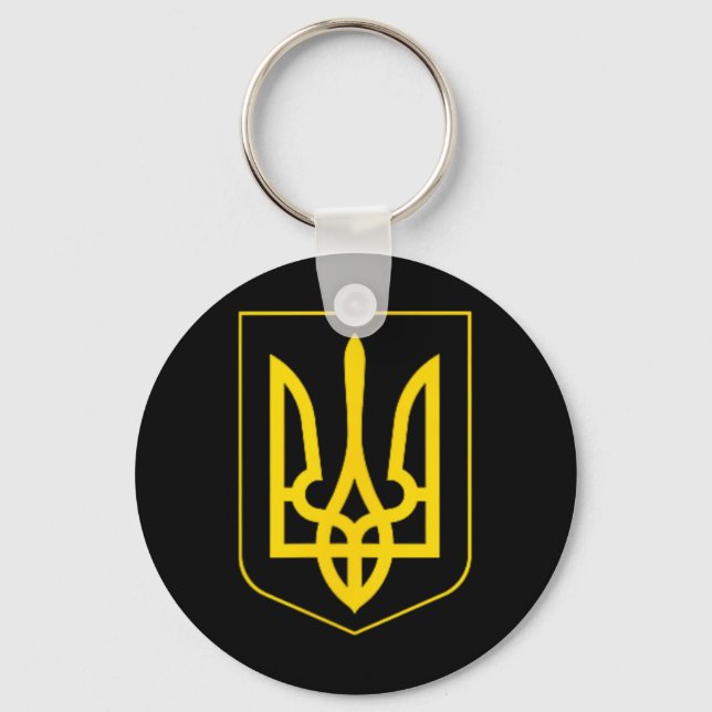 Chaveiro Símbolo da Ucrânia Exército Ucraniano Médio Emblem (Frente)