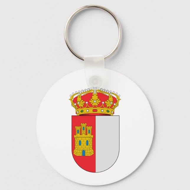Chaveiro Símbolo de armas de Casaco de Espanha do Castillo  (Frente)