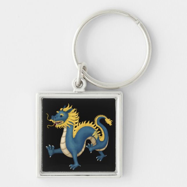 Chaveiro Símbolo de Astrologia Cuta do Dragão Zodíaco Chinê (Frente)