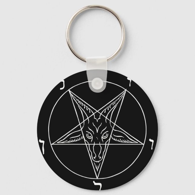 Chaveiro Símbolo de Baphomet (Frente)