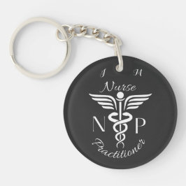 Chaveiro Símbolo de Caduceus do Enfermeiro Personalizado
