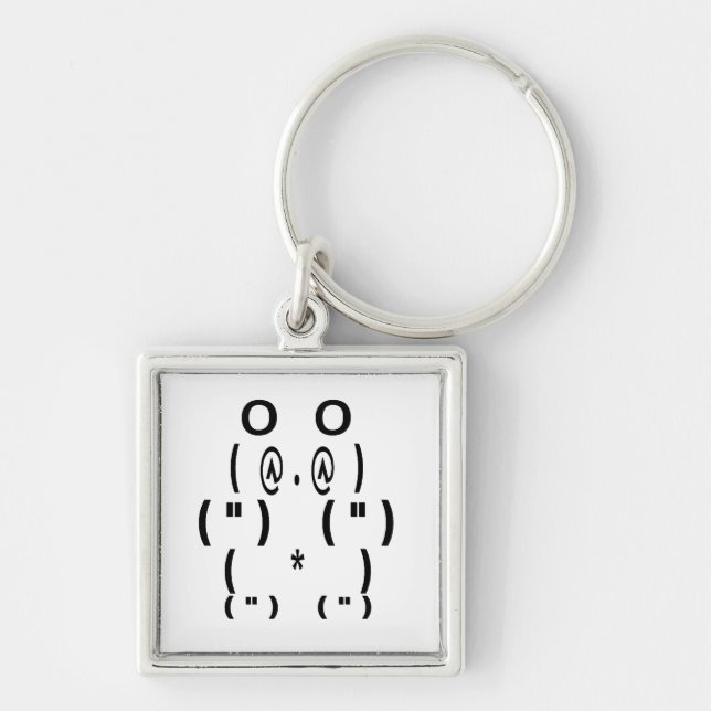 Chaveiro Símbolo de Computador do Urso Panda (Frente)