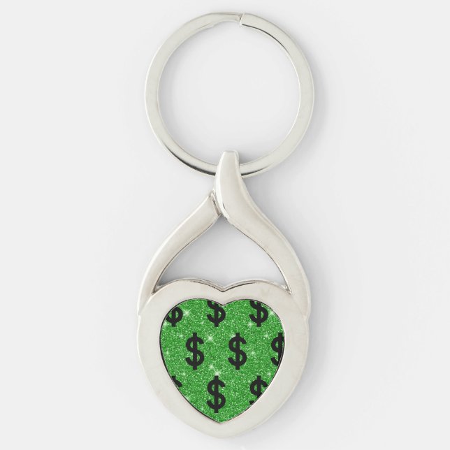 Chaveiro Símbolo de Dólar Preto Dinheiro Empreendedor Wall  (Frente)