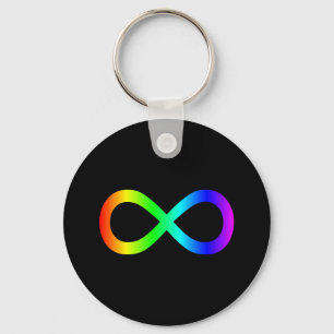Chaveiro Símbolo de Infinito Arco-íris