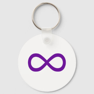 Chaveiro Símbolo de Infinito Roxo