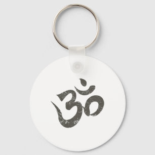 Chaveiro Símbolo de Ioga Espiritual Indiano de Meditação Om