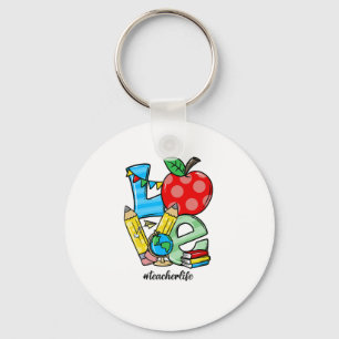 Chaveiro Símbolo de Maçã de Amor de Coisas de Ensino de Pro