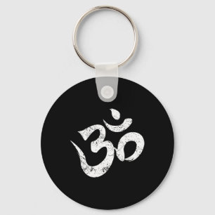 Chaveiro Símbolo de Meditação Ohm Aum Espiritual Indiano Bu