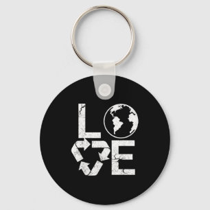 Chaveiro Símbolo de Reciclagem do Dia da Terra Ecológico D
