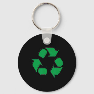 Chaveiro Símbolo de Reciclar do logotipo do reciclagem Dia