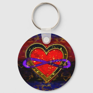 Chaveiro Símbolo de Sinalizador de Polimônia Cardíaca do In