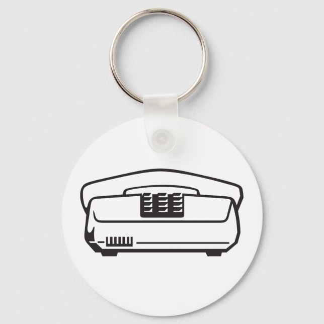 Chaveiro Símbolo de telefone antigo (Frente)