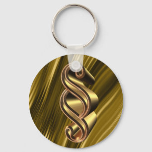 Chaveiro Símbolo dourado do parágrafo