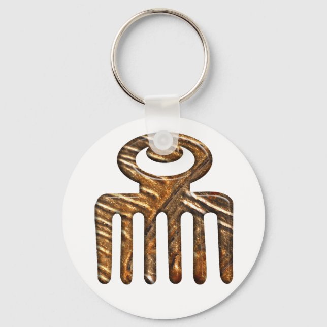 Chaveiro Símbolo Duafe.African Adinkra (Frente)