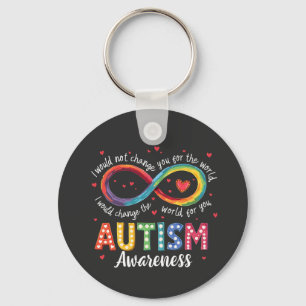 Chaveiro Símbolo Infinito Autismo Símbolo Autismo Mês de Co