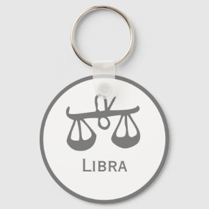 Chaveiro Símbolo Libra do Design Zodiac