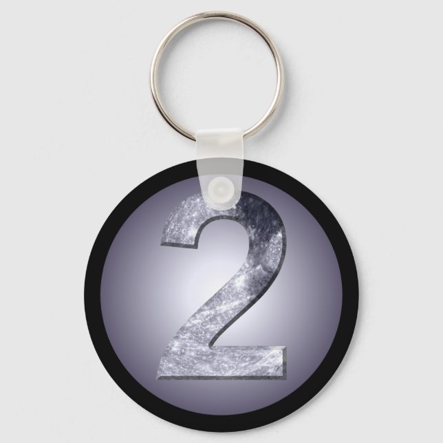 Chaveiro Símbolo Lunar Dois Círculo Mágico Design (Frente)