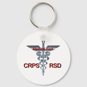 Chaveiro Símbolo médico - Alerta médico RSD do CRPS