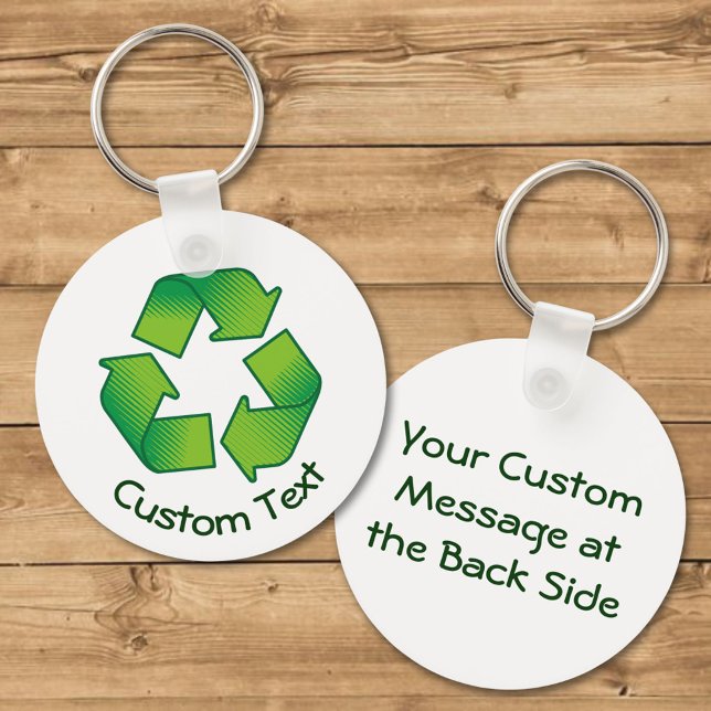 Chaveiro Símbolo reciclagem (Criador carregado)