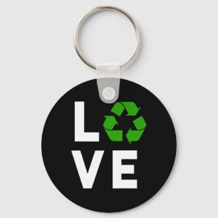 Chaveiro Símbolo Reciclagem Engraçado Planeta Ambiental Eu