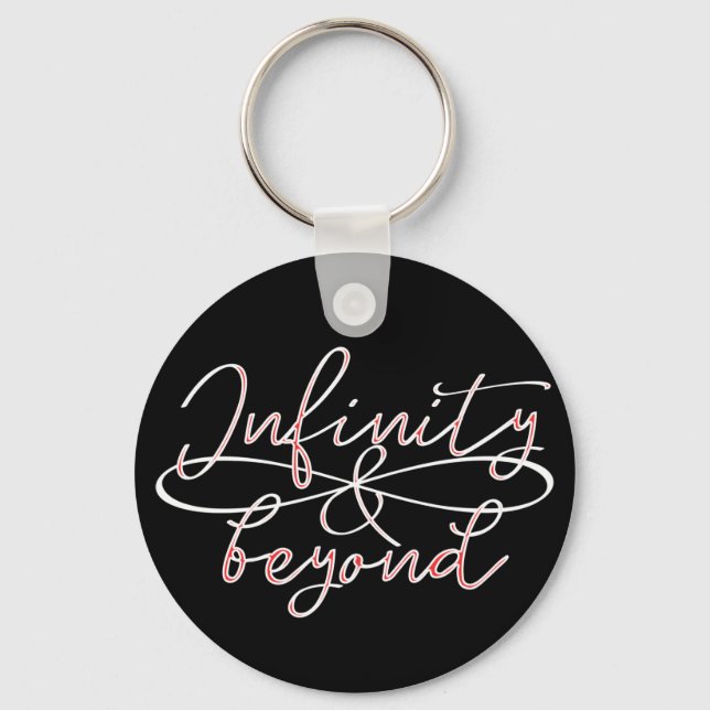 Chaveiro Símbolo Simples Infinito Sem Fim de Cotação Caligr (Frente)