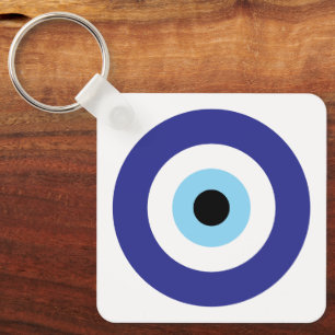 Chaveiro Símbolo sortudo Mau-Olho Azul Mati