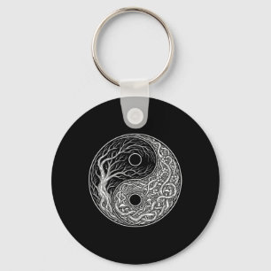 Chaveiro Símbolo Yin Yang Árvore Da Vida, Tai Chi, Qigong,
