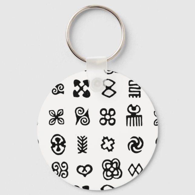 Chaveiro Símbolos africanos Adinkra (Frente)