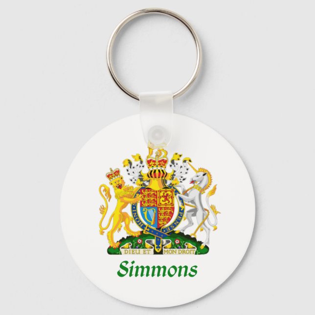 Chaveiro Simmons Shield da Grã-Bretanha Excelente (Frente)
