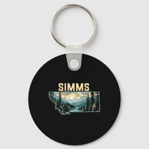 Chaveiro Simms Montana Arte ao Ar Livre Retro Caminhada