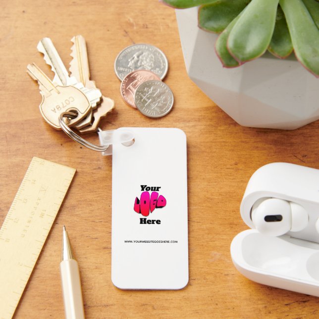 Chaveiro Simple Minimalist Logo Promotional Business  (Mesa)