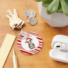 Chaveiro Simple modern merry christmas calf Cow OX pattern