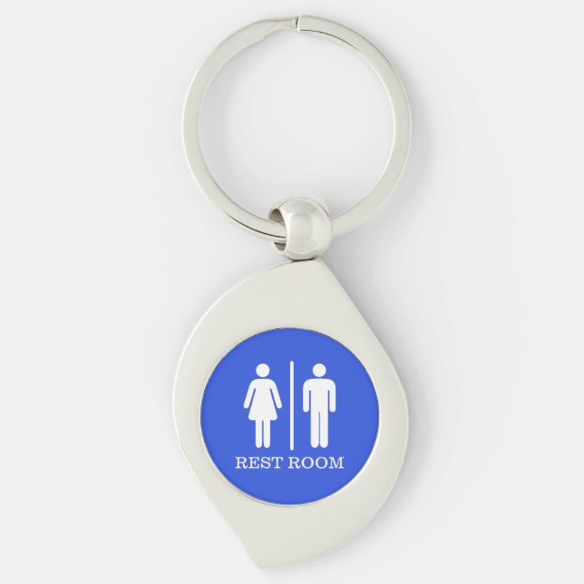 Chaveiro Simple Restroom Keys for hospitality or office (Frente)