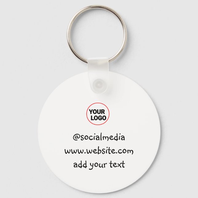 Chaveiro simples e minimamente personalizado adicione o end (Frente)