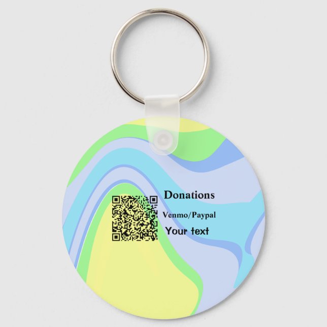 Chaveiro Simples e mínimo adicionar doações de código de ba (Frente)