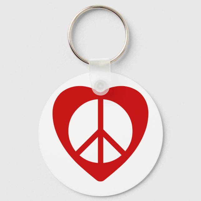 Chaveiro Simples emblema da paz (Frente)