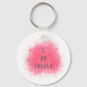 Chaveiro Simples Inspiração I Am Suficiente Citação de 