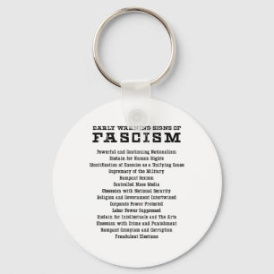 Chaveiro Sinais De Alerta Precoce De Ativista Fascismo Resi