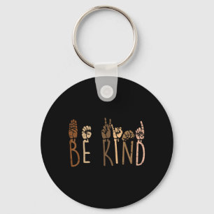 Chaveiro Sinais de Mão Be Kind ASL Black Lives Matter BLM
