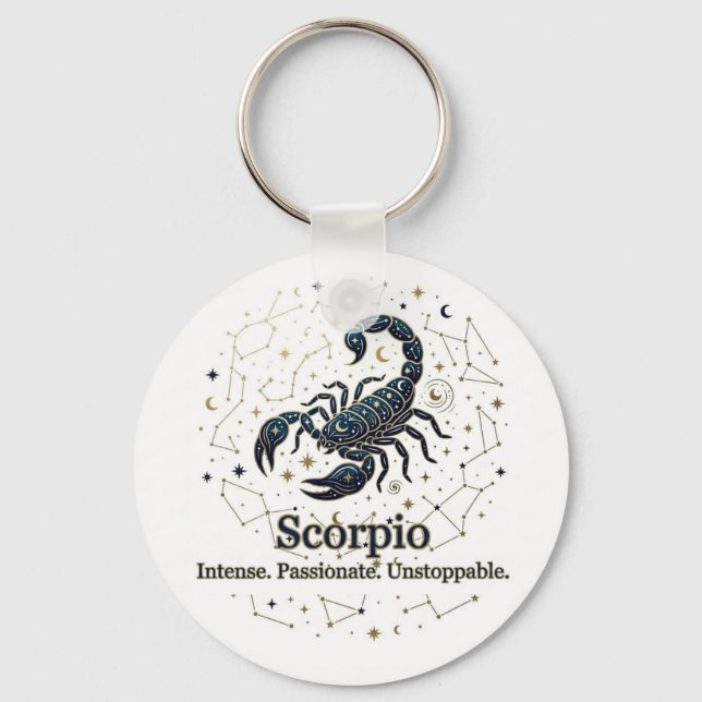 Chaveiro Sinal de Escorpião - signo de escorpião (Frente)