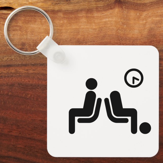 Chaveiro Sinal de espera longo (Frente)