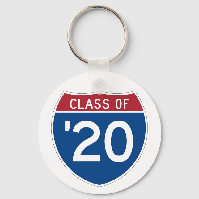 Chaveiro Sinal de Interestado Estilizado | Classe de 2020 (Frente)