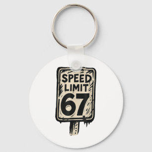 Chaveiro Sinal de limite de velocidade 67 Geração Alpha 67