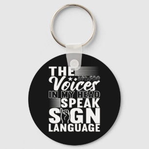 Chaveiro Sinal de linguagem Deficiente 5