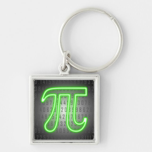 Chaveiro Sinal de Neon Pi Day (Frente)