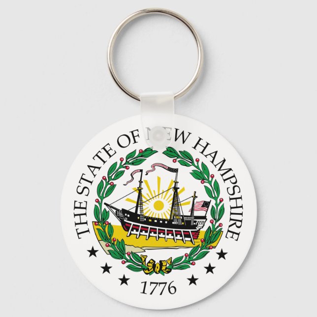Chaveiro Sinal de New Hampshire (Frente)