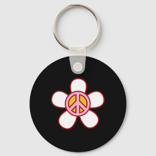 Chaveiro Sinal de Paz Amor 60 anos 70 Groovy Hippie Costume